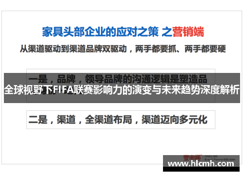 全球视野下FIFA联赛影响力的演变与未来趋势深度解析
